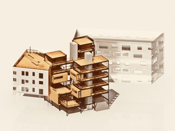 Axonométrie / Jules MANSART & Boris DELAFOULHOUZE