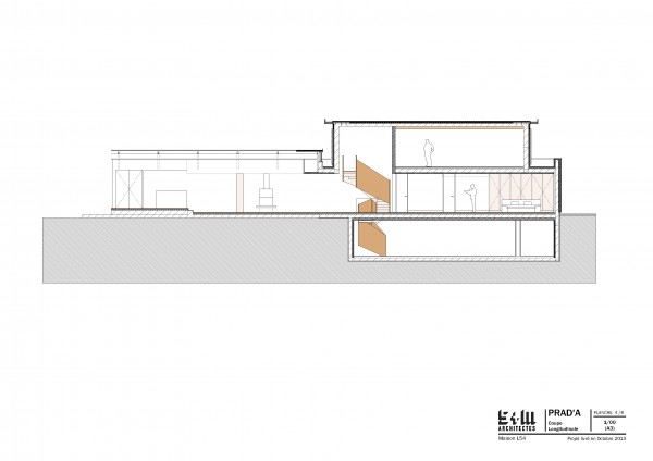 Coupe longitudinale / S+M Architectes