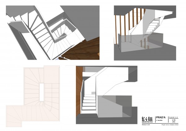 L'escalier sculptural / S+M Architectes