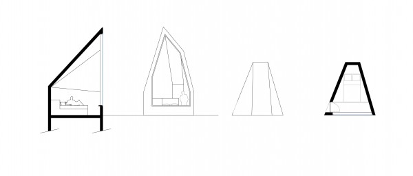 PLAN COUPE ELEVATION REFUGE2 / Lucas Bacle-brumm