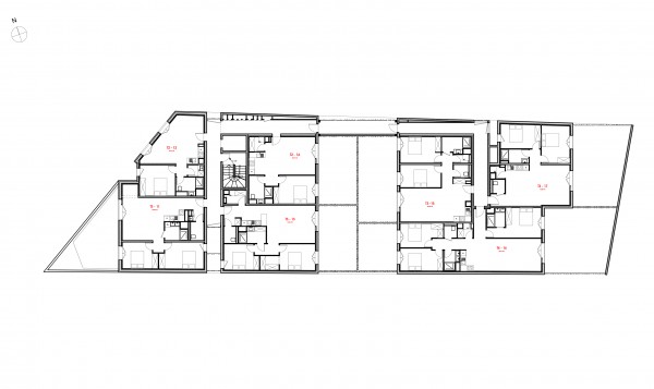 Plan de niveau R+1 / Atelier Cambium