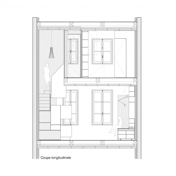 Coupe longitudinale / L'atelier Miel