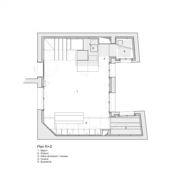 Plan R+2 / L'atelier Miel