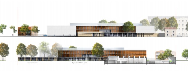 Façades - Lycée Hélène Duc / TLR Architecture