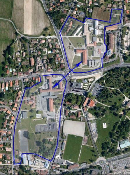 Plan de localisation des deux sites : Maurian et Béchon / Agence Latour-Salier