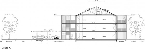 Coupe Logements Collectifs / 