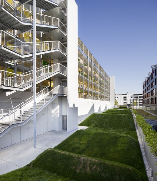 un jardin de bosses pour s'allonger, se cacher, sauter... / Edouard Decam
