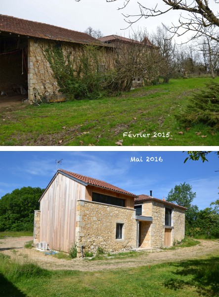 Avant après travaux : Angle Sud /