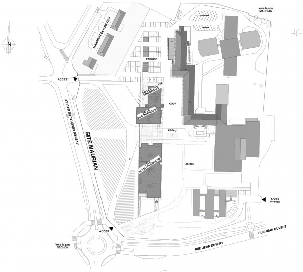 Plan de Masse du site Maurian / Agence Latour-Salier