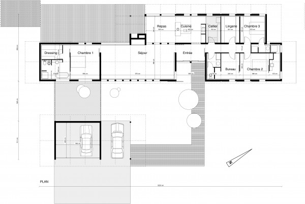 Plan de Rez-de-Chaussée / Agence Latour-Salier
