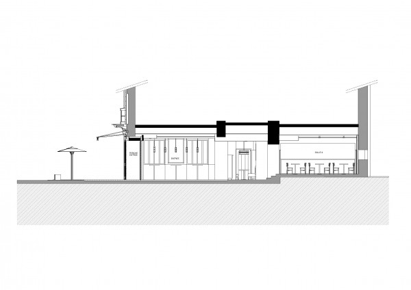 Coupe Longitudinale / Agence d'architecture Thierry Meu Christian Lalucaa