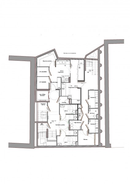 Plan Sous-Sol / Agence d'architecture Thierry Meu Christian Lalucaa