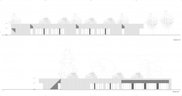 élévations nord et sud / escande société d'architecture
