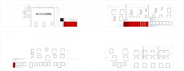 Façade / Bupa Architectures | Le Grand Hôtel de la Plage à Biscarrosse