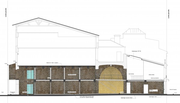la compagnie hyperactive - projet coupe aa / a_traits architecture