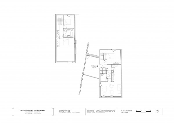 Plan logement T4 Duplex / 