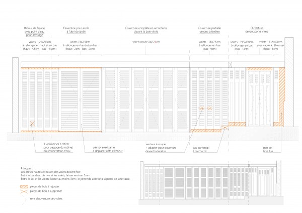 Développé des façades et adaptation des volets / MOONWALKlocal