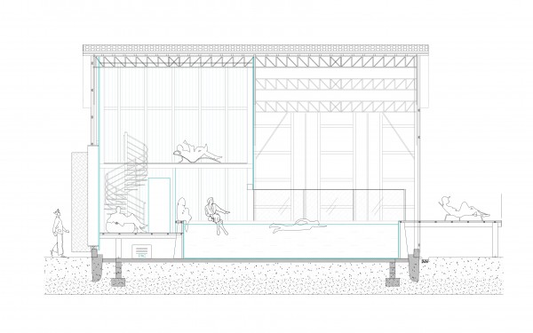 Coupe longitudinale / MOONWALKlocal