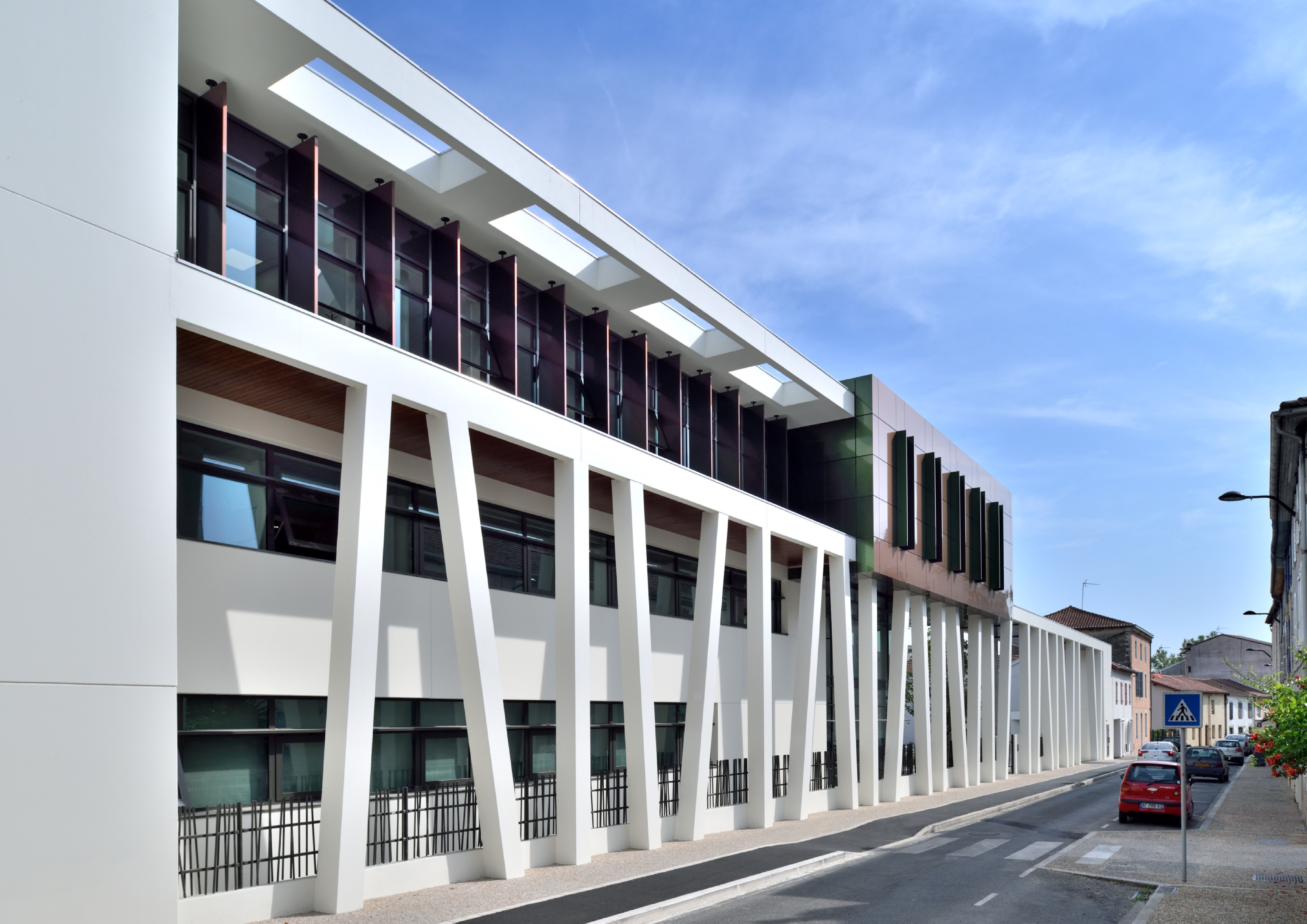 Façade Sud rue GAMBETTA / Cabinet d'architecture MASSIE Bertrand