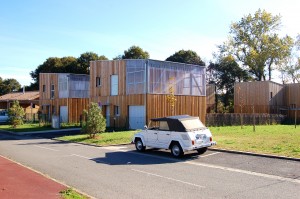 vue côté lotissement sur les accession / Hoerner Ordonneau architectures