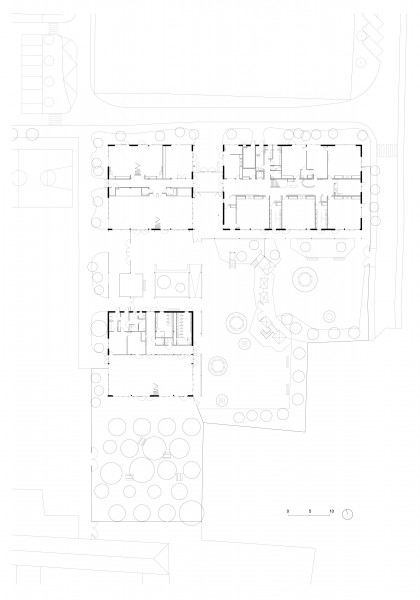 Pôle éducatif - plan rez-de-chaussée / Hoerner Ordonneau architectures