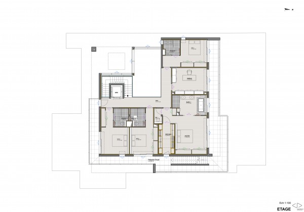 plan R+1 / Jean Dubrous Architecture