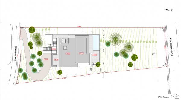 plan masse / Jean Dubrous Architecture