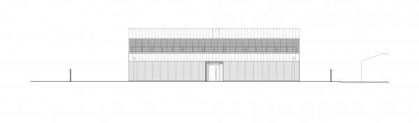 Façade de l'entrée principale, Nord-est / lna