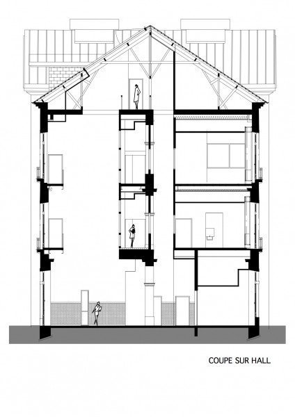 coupe bb / Cabinet d'architecture MASSIE
