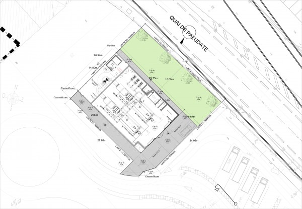 plan de masse / At. Schweitzer Architectes