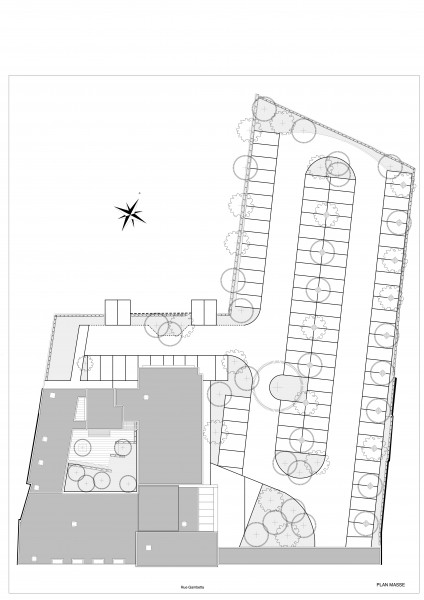 Plan de masse / Cabinet d'architecture MASSIE Bertrand