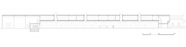 Coupe longitudinale / Bertrand Digneaux Architecte