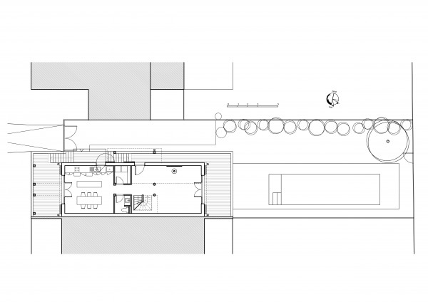 plan rez-de-chaussée / Bertrand Digneaux Architecte