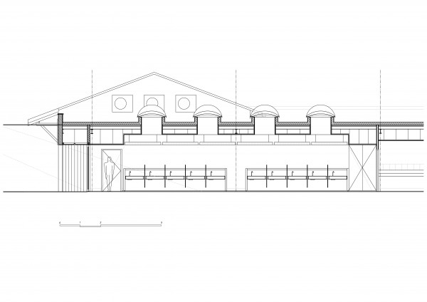 Coupe longitudinale / Bertrand Digneaux Architecte