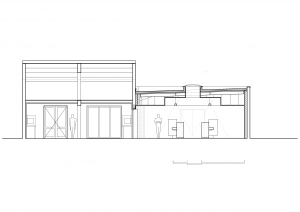 Coupe transversale / Bertrand Digneaux Architecte