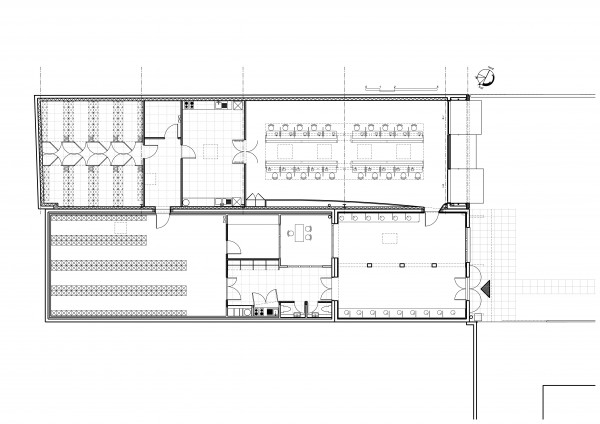 Plan rez-de-chaussée / Bertrand Digneaux Architecte