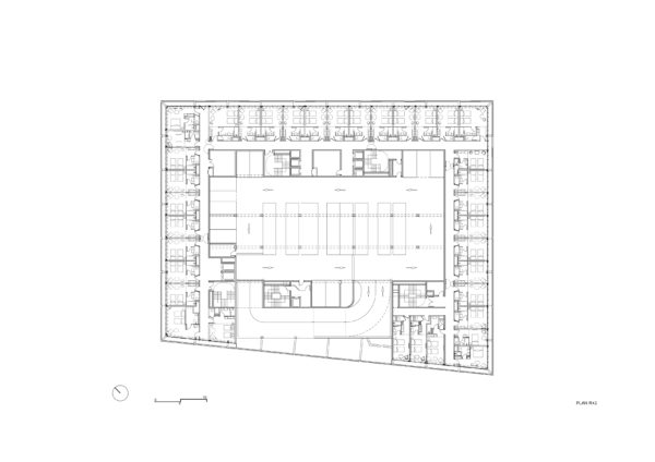 plan R+2 - niveau de chambres / atelier d'architecture King Kong