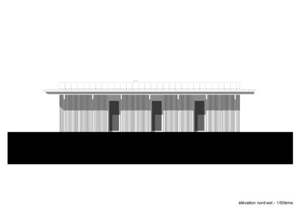 élévation Nord-Est / Atelier du Rouget