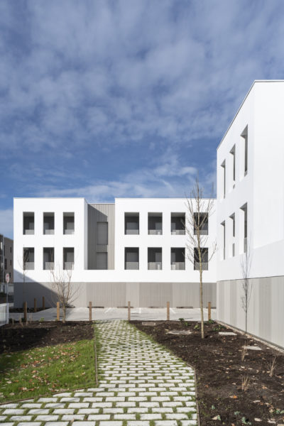 façade sud-ouest des bâtiment B et C / Julien Fernandez