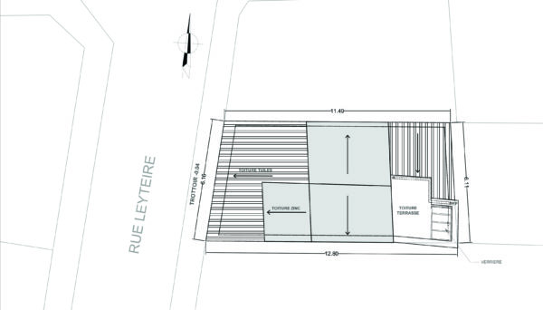 MICROLOFT - Plan Masse / a_traits architecture
