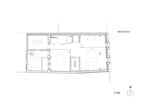 Plan R+2 / Faye Architectes