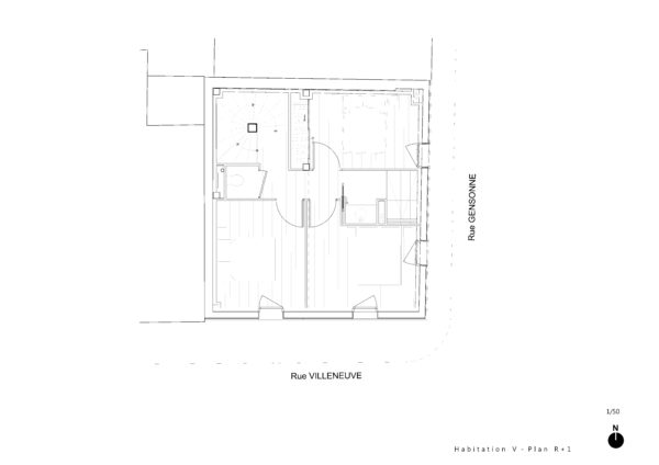 Plan R+1 / Faye Architectes