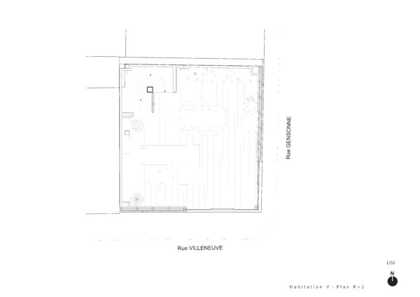 Plan R+2 / Faye Architectes