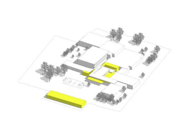 Axonométrie du projet / VAZISTAS