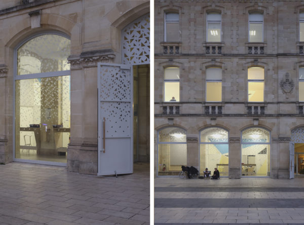 Façade sur parvis / Agnès Clotis
