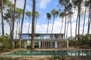 vue façade Sud maison Hossegor / M Etcheverria photographe