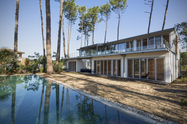 vue côté Sud maison Hossegor / M Etcheverria photographe