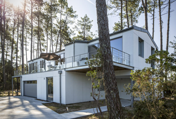vue côté Nord maison Hossegor / M Etcheverria photographe