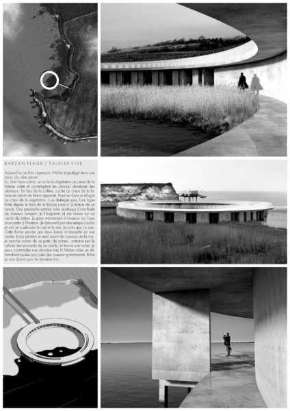 Plaquette résumé projet Barzan plage - un orbe secret / Gautier BAUFILS