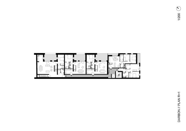 DARBON - Plan R+1 / TEISSEIRE DUMESNIL architectes + associés (TaaD)